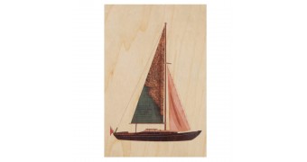 Carte postale en bois, érable, made in France chez Maison Valverde